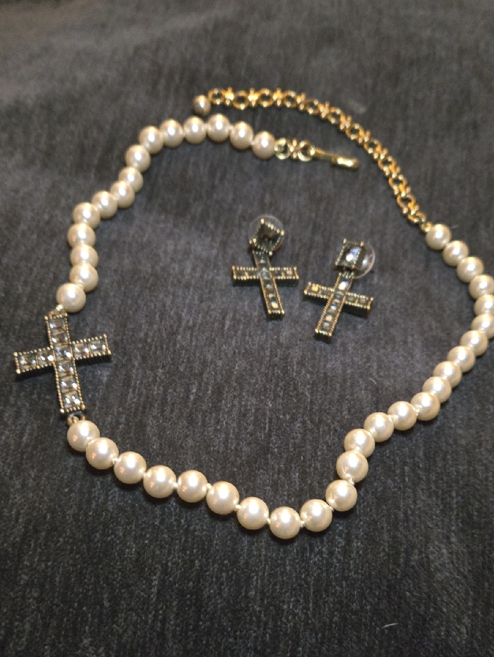 SET Heidi Daus Jewelry CROSS